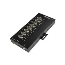 Startech - com Hub industriel usb vers série RS232 / RS422 / RS485 à 8 ports avec protection électrostatique (esd) 15 kV - usb 2.0 - Série - Noir