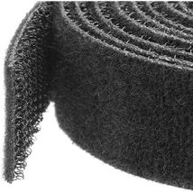 Startech.com Klettverschluss 15m Rolle - Schwarz - Kabelbinderrolle - 15.24 M (hklp50)