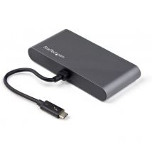 Startech - com Mini Dock Thunderbolt 3 - Station d'Accueil TB3 à Double Écran - hdmi 4K 60Hz - 2x usb-a (3.2/2.0) & GbE - Câble 28cm - Adaptateur