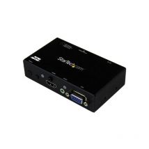 Startech - com Switch 2x1 hdmi et vga vers hdmi avec convertisseur vga vers hdmi et commutation prioritaire - 1080p - hdmi/vga - Noir - 1920 x 1080