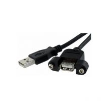 Startech.com - USBPNLAFAM1 1 ft Panel Mount usb Cable a To a - f/m