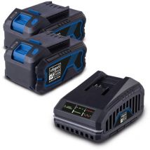 Scheppach - Starterkit con 2 baterias 20v 4.0Ah y cargador 2.4a serie ixes