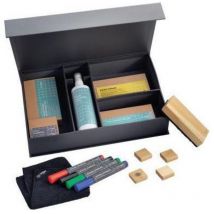 Starterset Glasboard 4 x BA010 Board-Marker 4 x BA211 Holz-Magnete quadratisch 1 x BA120 Holz-Board-Eraser inkl. Ersatzpad 1 x BA110 Magnetisches