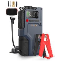 Swarey - Starthilfe Powerbank 6000A Spitzenstrom Tragbare 12V Auto Starthilfe für 8.5L Benzin und 7.0L Dieselmotor Starthilfegerät mit led