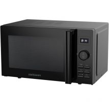 Statesman - 20 Litre 800W Digital Microwave with Stainless Steel Cavity Black