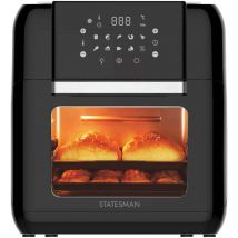 Statesman - SKAF05015BK Digital Air Fryer 5 Litre, 1500W, 90 Minute Timer, 360 Hot Air Circulation, 8 Pre Set Cooking Programes, Digital Touch