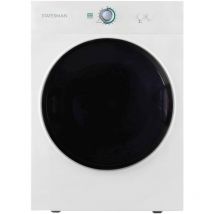 TD03VFW Freestanding Compact Vented Tumble Dryer, 3kg Drying Capacity, 3 Drying Programmes, Overheat Sensor, White - Statesman