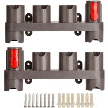 ZVD - Station Accessory Wall Mount for Dyson V11 V10 V8 V7 Vacuum Cleaner (10 Storage Slots, 2 Pack)
