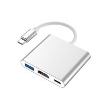 Station d'accueil de câble type-c vers hdmi + USB HD Convertisseur de câble adaptateur 3 en 1