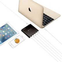 80W usb-c, QC3.0 Station de charge usb 80 w pour prise murale Courant de sortie (max.) 17000 mA usb 3.0 femelle type a, usb-c femelle Nbr. de