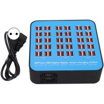 Kkmoon - Station de charge usb multiports - pc + abs - Bleu et noir - Modèle WLX-860 - Triple protection : surtension/surintensité/court-circuit