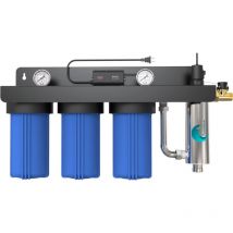 Desineo - Station de Traitement d'Eau uv 10 pouces triple filtration Domestique Premium pour maison appartement