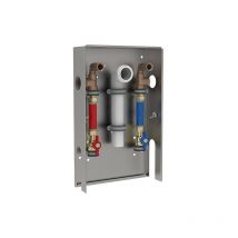 Wittigsthal - Station d'eau MSA-LN110 pour Compteur à eau 110mm DN20, avec coude d'évacuation, cache revêtu par poudre
