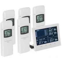 Steinberg Systems - Station Météo Sans Fil Écran lcd Thermomètre Hygromètre Intérieur ≤8 Capteurs