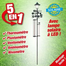 Station météo et lampe à énergie solaire