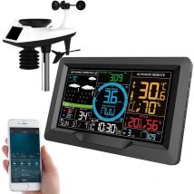 Station météo connectée avec grand écran couleur FWS-1200 avec station de mesure