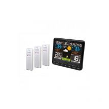 Station météo Intérieur Extérieur La Crosse Technology WS6825BLA+2 - 3 capteurs extérieurs fournis, écran lcd, De -40°C à 60°C
