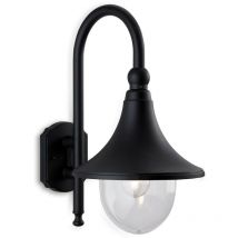 Firstlight Products - Firstlight Station - 1 Light Outdoor Wall Lantern - Downlight Black IP43, E27