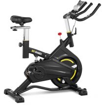 Gymrex - Stationäres Spinning-Heimtrainer bis 100 kg – Schwungrad 13 kg