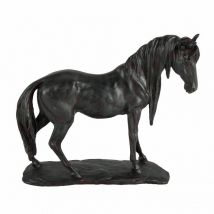 Statue cheval résine 38x8x35cm