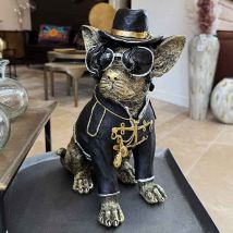 Drimmer - Statue chien Jackson polyrésine 23x17x33cm