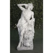 Anaparra - Statue classique en pierre reconstituée Bacchus 47x40x140cm.