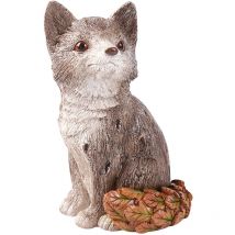 Statue d'animal de jardin de renards Figurine d'animal de jardin en résine Statue de renards en résine pour cour
