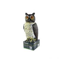 Statue de hibou repoussant les pigeons