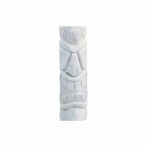 Jardinex - Statue de jardin Tiki Mauri 75 cm - Blanc