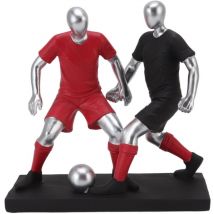Statue de joueur de football Sculpture de football Figurine Statue de football Décor Figurines miniatures de football Sculpture Artisanat Ornements