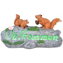 Statue d'écureuil sculptée en résine imperméable, ornements d'animaux pour jardin, pot de fleurs, porche, belvédère