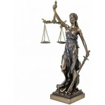 Figurine Justitia Thémis en résine aspect bronze