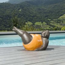 Wanda Collection - Statue femme contemporaine orange