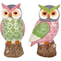 Signes Grimalt Figures de figure owl Bus Figure 2 unités Multicolor Buhos 8x8x17cm 25384