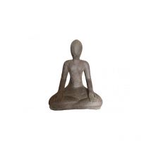 Jardinex - Statue jardin femme yoga - Gris