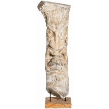 Statue masque Déco en bois 105 cm