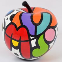 Drimmer - Statue pomme Logan multi couleurs 50x50x50cm