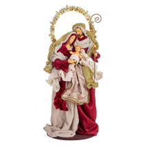 Magiedinatale - Statue Fastueuse de la Sainte Famille Bordeaux 20x52H