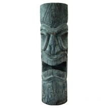 Jardinex - Statue Tiki totem Mauri cendré 100 cm - Gris 100 cm