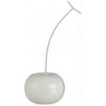Jolipa - Statuette déco Cerise Blanche Brillante 22 cm