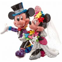 Enesco - Statuette de Collection Minnie et Mickey Mariage By Britto