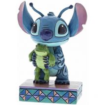 Statuette de collection Stitch et la grenouille