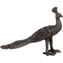 Statuette de décoration Paon en aluminium
