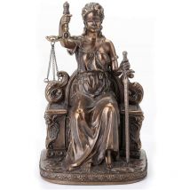Parastone - Statuette en polyrésine Justitia Thémis de couleur bronze