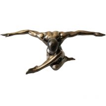 Statuette en résine homme nu XXL 137 cm