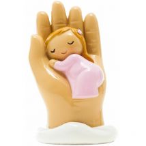 Statuette fillette ange-gardien protège moi 7.5 cm