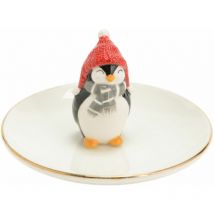 Statuette porte-bijoux Pingouin
