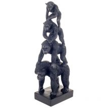 Le Monde Des Animaux - Signes Grimalt Figures de figure animale Animal Monkeys Black 10x16x40cm 24022