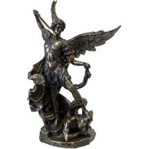 Phoenix Import - Statuette Saint Michel de couleur bronze