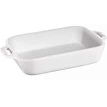 Zwilling Staub Rechteckiges Keramikgeschirr Weiß 4,5l